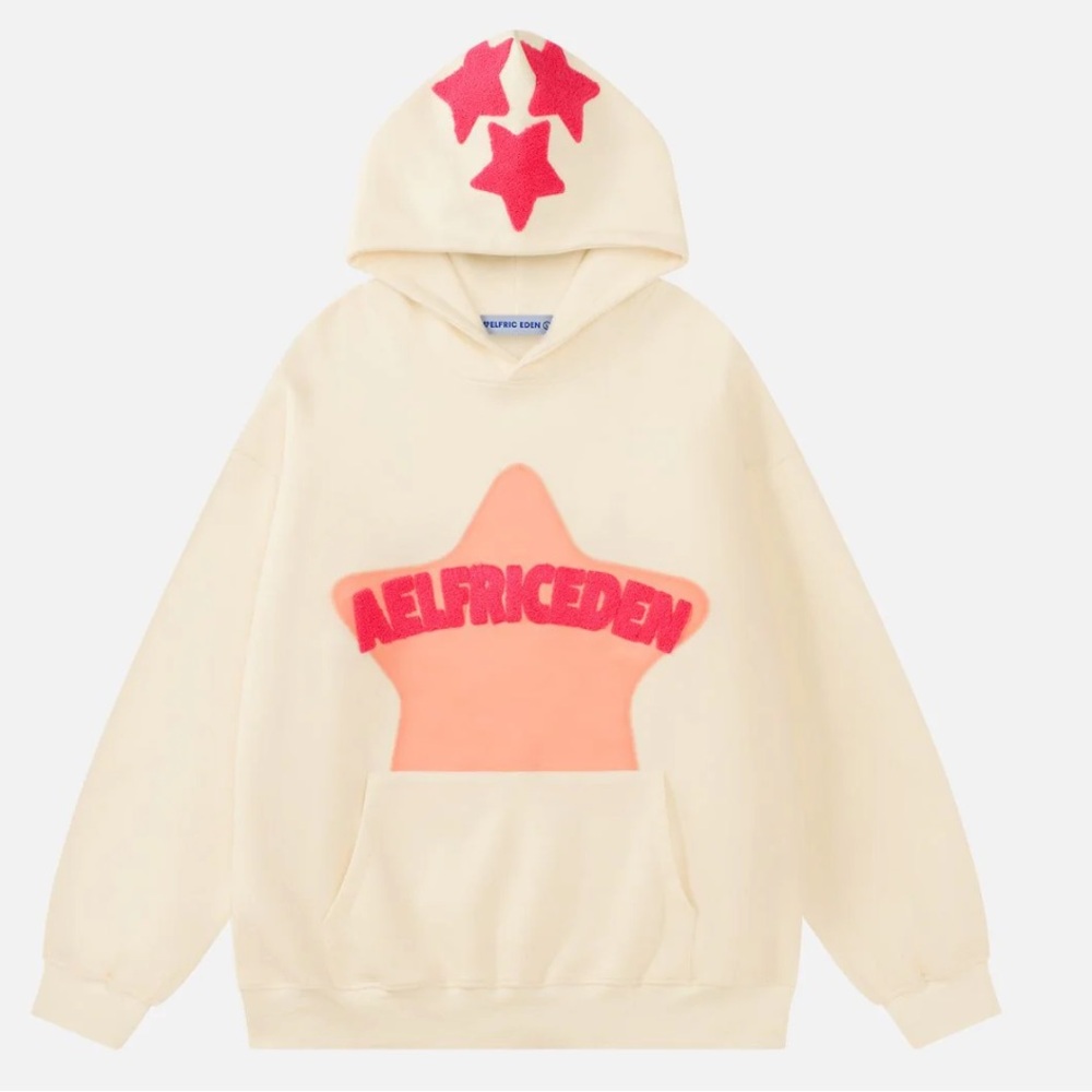 Aelfric Eden Vintage Star Cream Hoodie